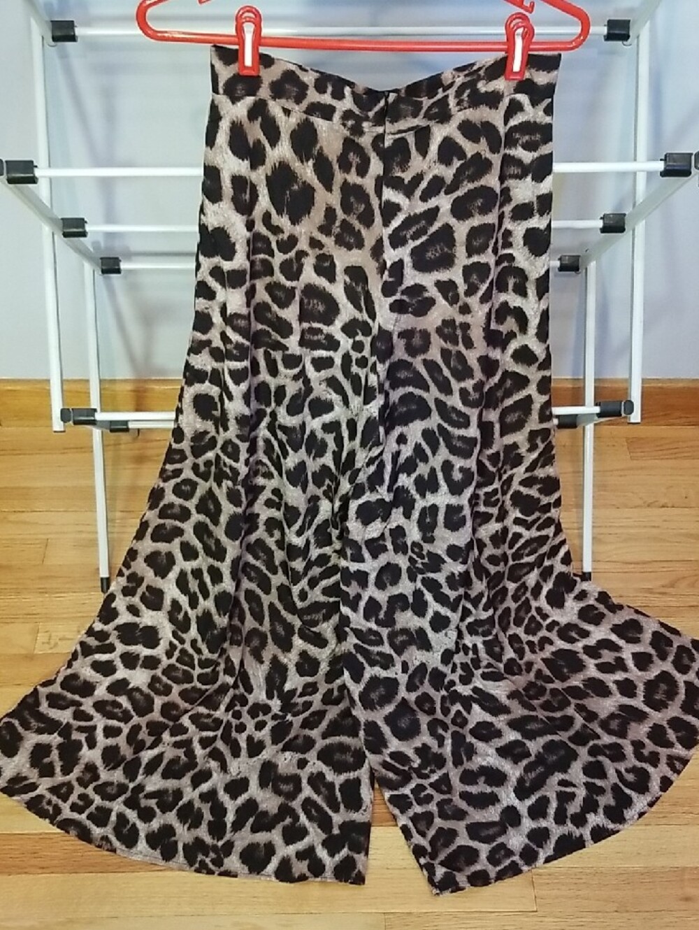 Shein Leopard Wide-Leg Pants - Picture 3 of 9